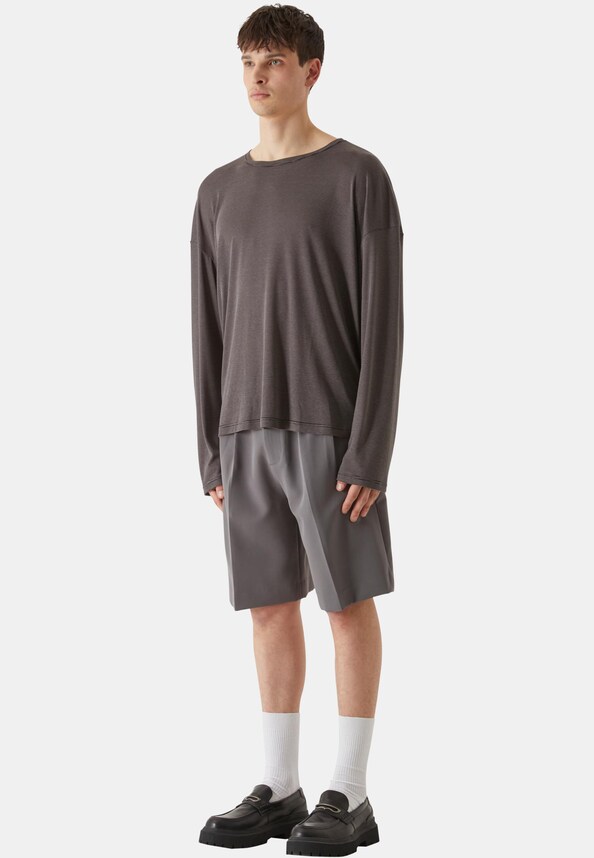 Lost Youth Double Pleated Dressed Shorts-8