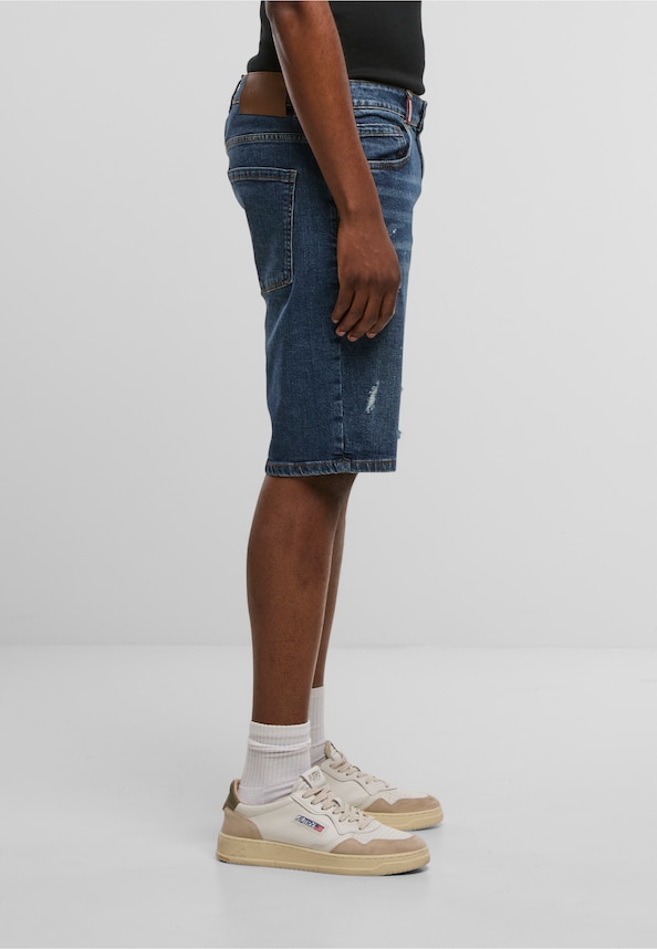 Leonardo Ripped Slim Fit Shorts-3