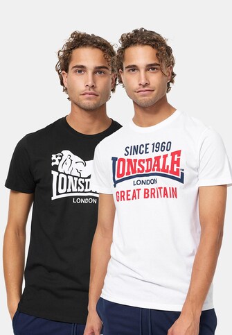 Lonsdale London Collessie Double Pack T-Shirts