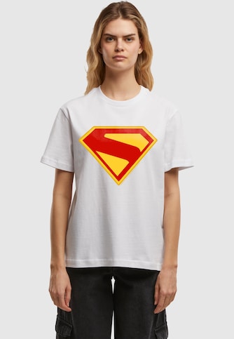 Ladies Superman New Shield Logo Everyday Tee