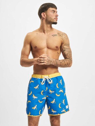 Urban Classics Pattern Retro Swim Trunks Banana All