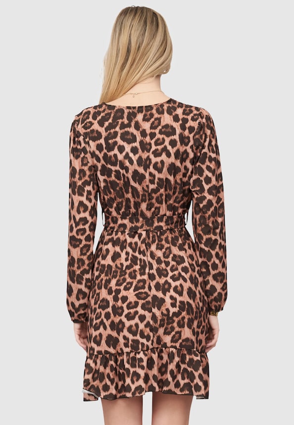 Cloud 5ive Dress in Wrap-Optic with tie belt-1