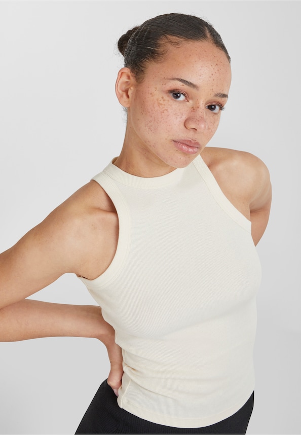 Ladies Racer Back Rib Top-8