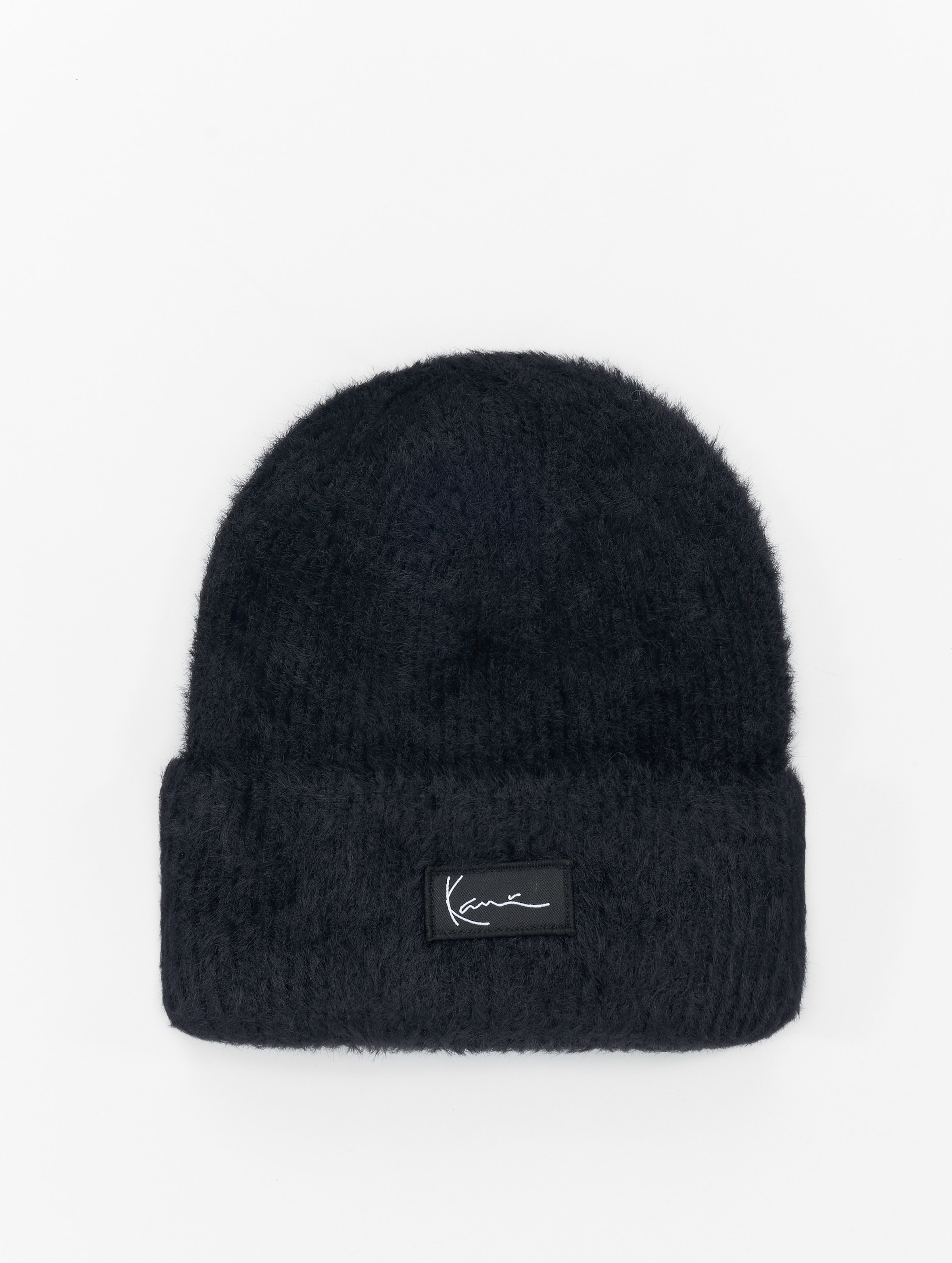 Karl Kani KA234-025-2 Woven Signature Cozy Beanie Vrouwen op kleur zwart, Maat ONE_SIZE