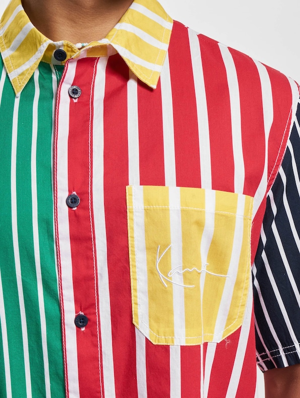 Karl Kani Chest Signature Stripe Short Sleeve Shirt-3