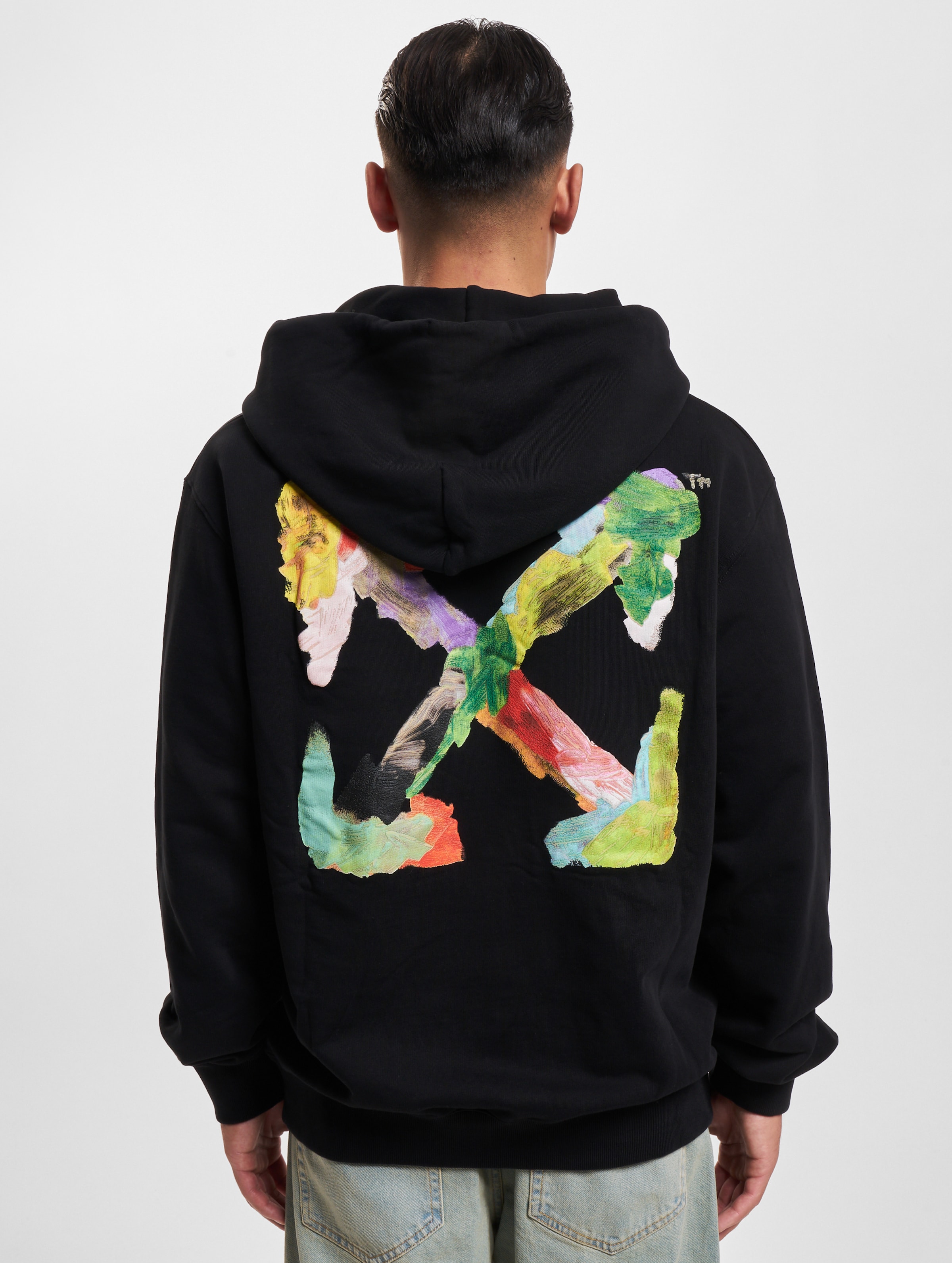 Off White Brush Arrow Slim Hoodie