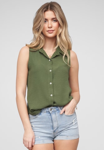 Top with button placket