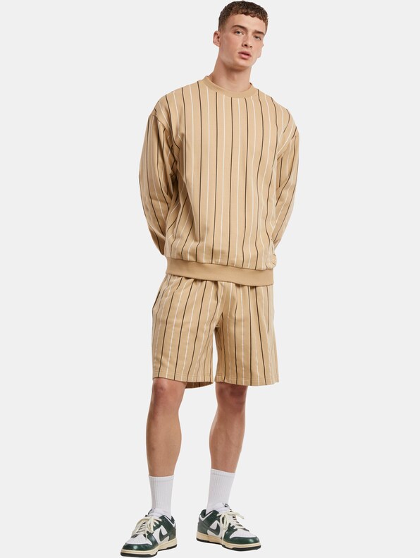 Urban Classics Printed Pinstripe Shorts-6