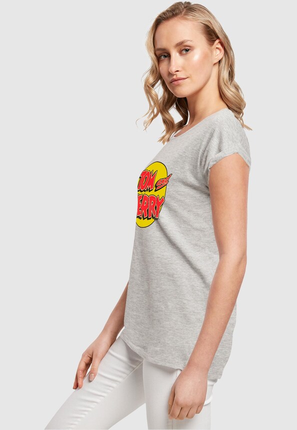 Ladies Tom and Jerry - Circle Logo T-Shirt-2