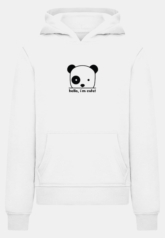 Kids Hello I'm Cute -  Basic Hoody-2