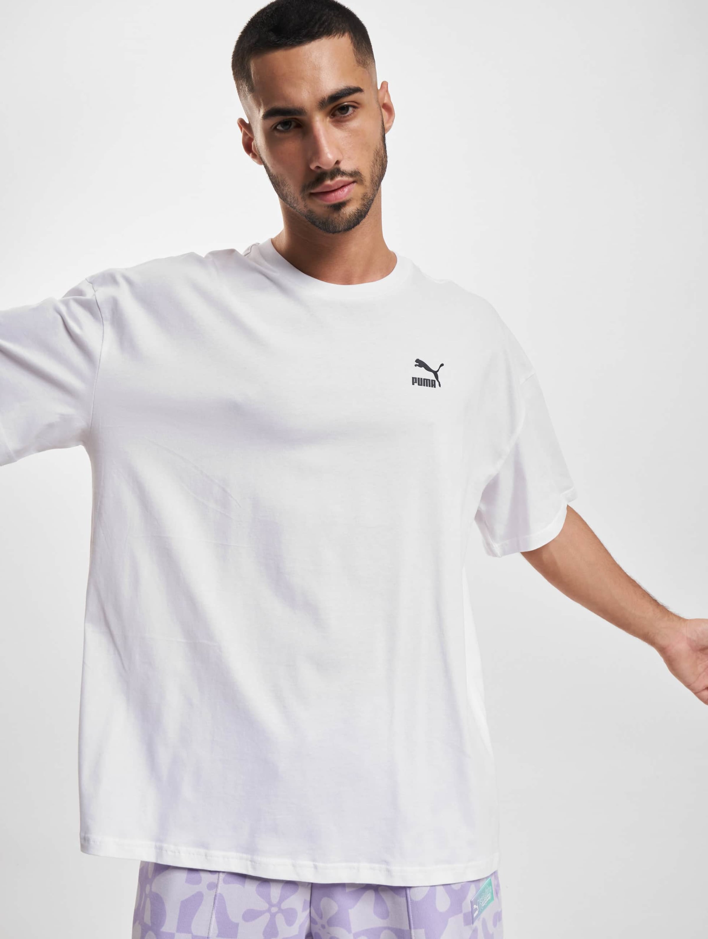 Puma Classics Oversized T-Shirt Mannen op kleur wit, Maat 4XL