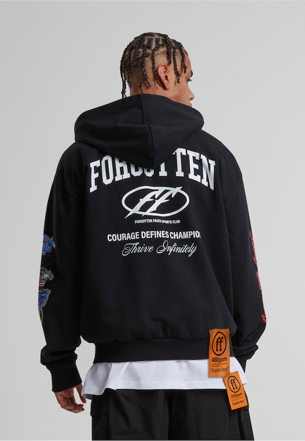 Courage Defines Oversize Zip Hoody-1