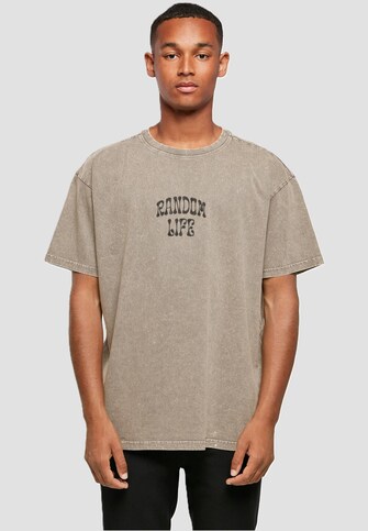 Random Life Acid Washed Heavy Oversized Tee