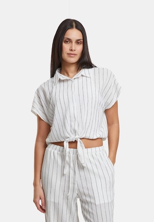 Ladies Structured Striped Tied