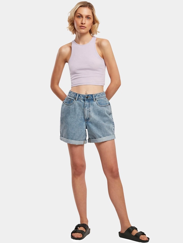 Ladies Cropped Rib-3