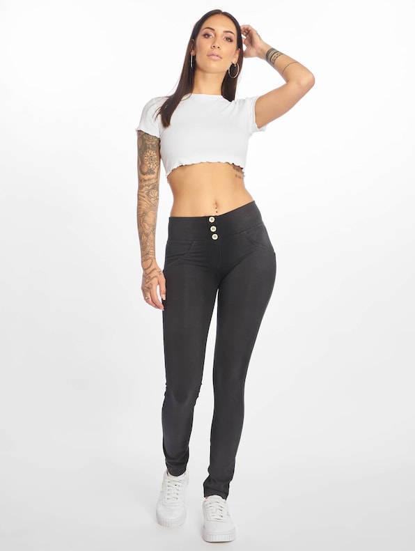 WR.UP Mid Waist Skinny Faded Look-5