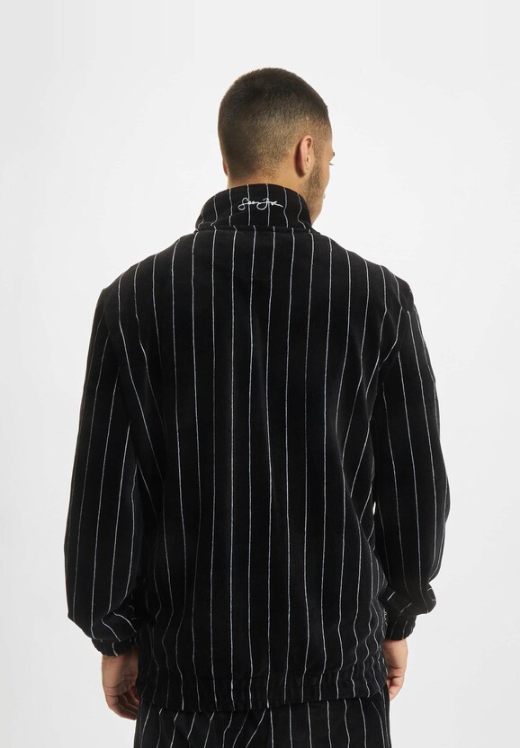 Sean John Script Logo Pinstripe Velours-1
