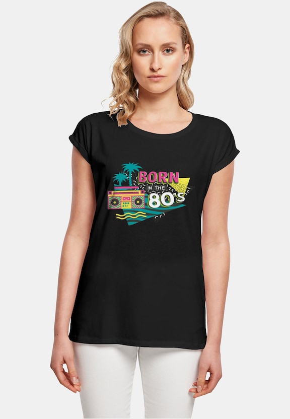 Ladies Born In The 80´s Extended Shoulder-0