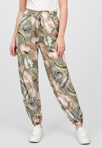 Cloud5ive Damen Crepe Hose mit Gummibund und All Over