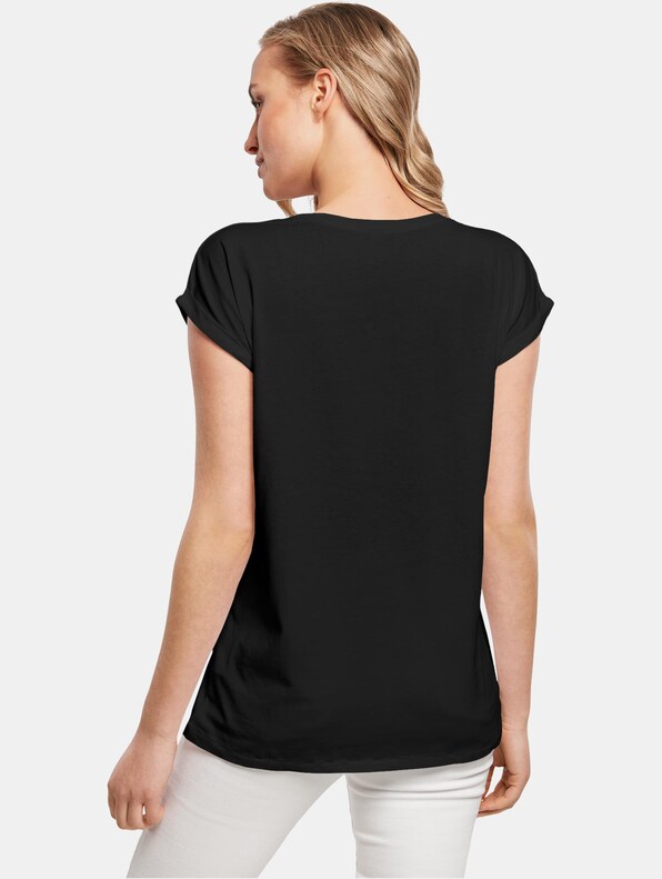 Ladies Merry Christmas And Happy Always Extended Shoulder-1