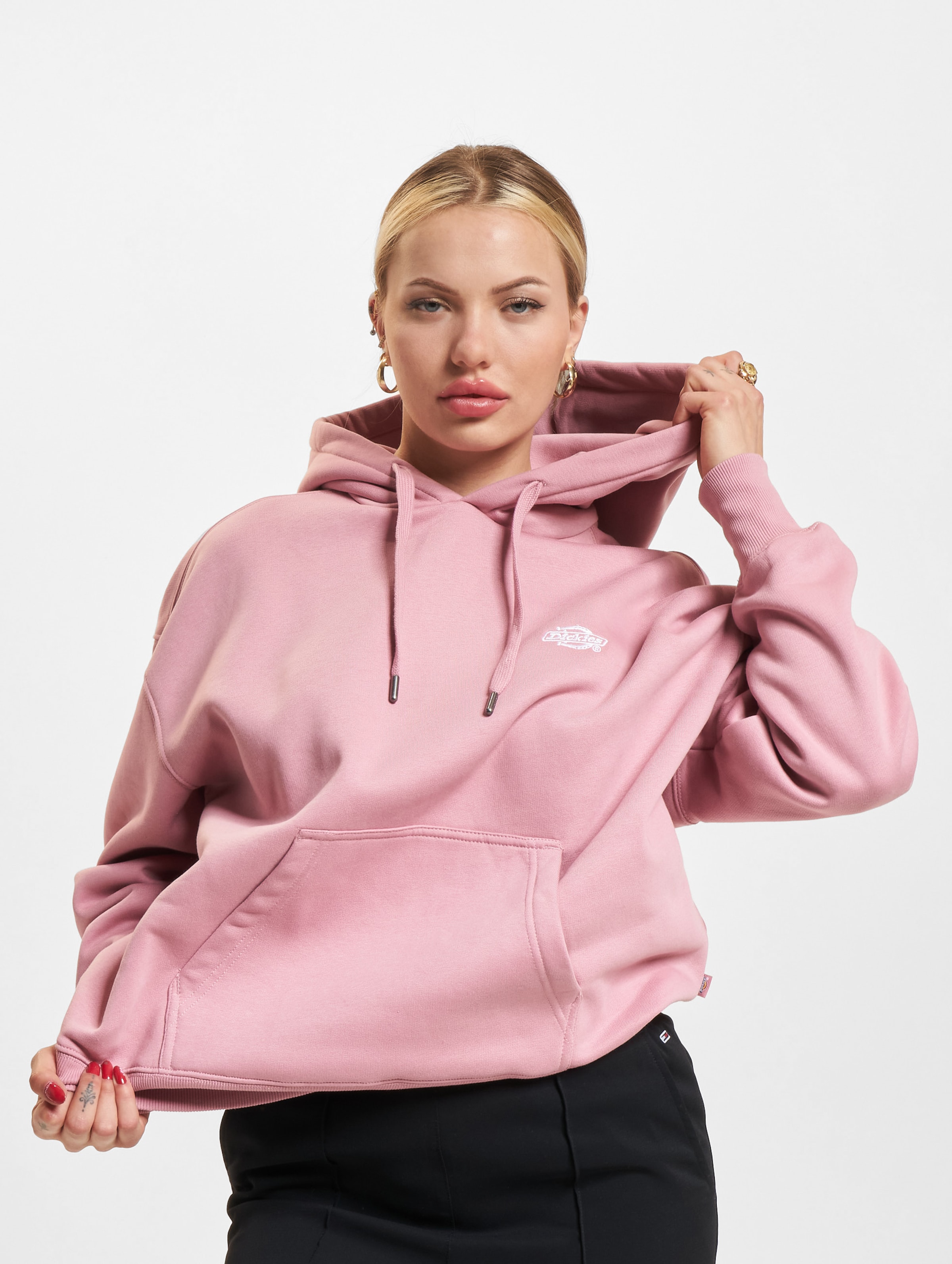 Dickies Summerdale W Hoodie op kleur roze, Maat XS