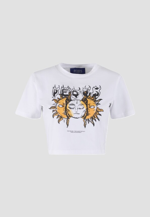 PEQUS Face The Sun Graphic Crop Top-3