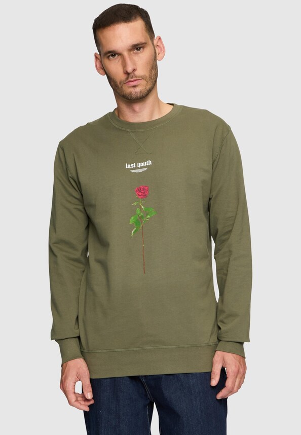 Lost Youth Rose Crewneck -0
