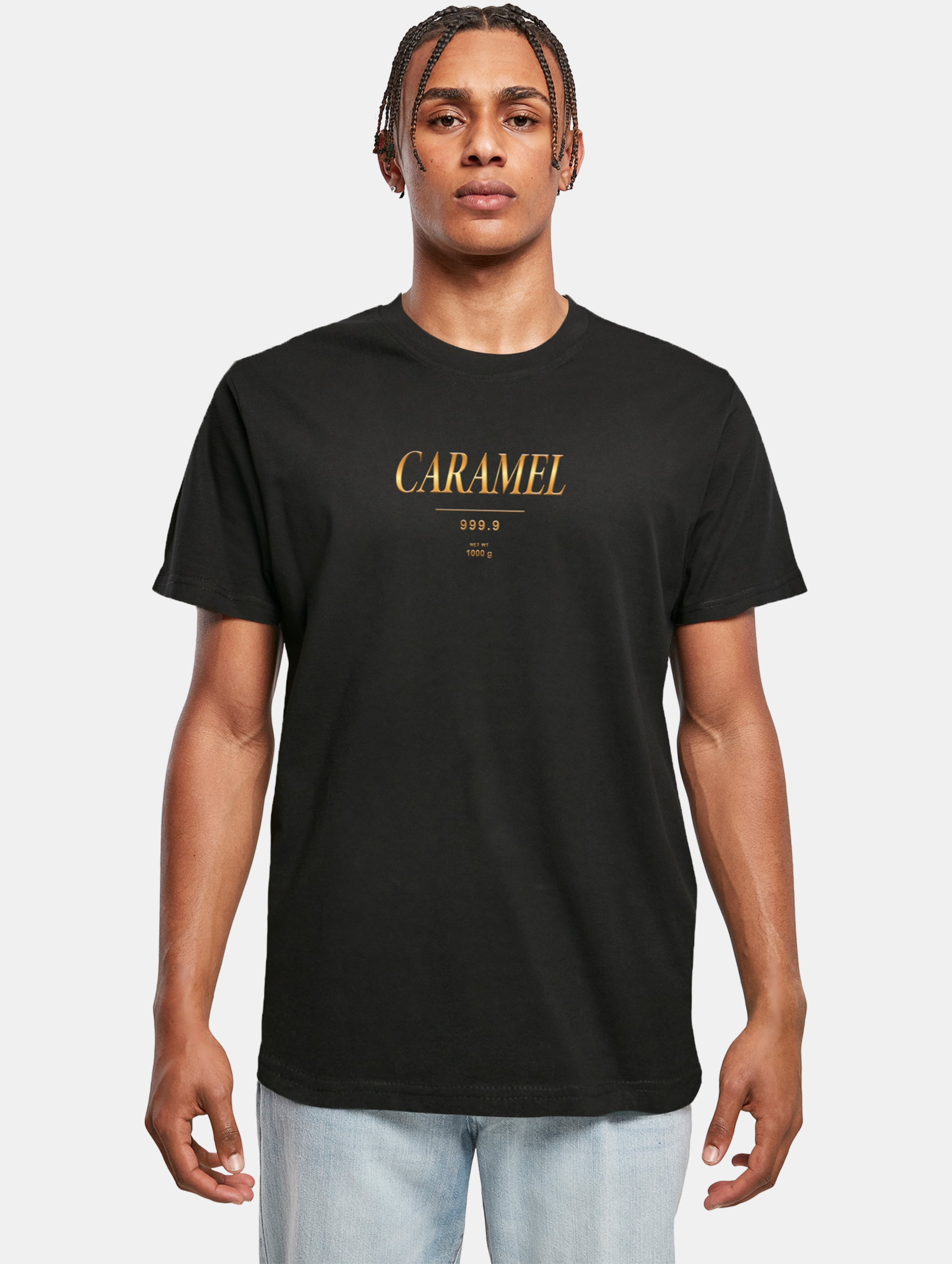 Mister Tee - Golden Caramel Heren Tshirt - XL - Zwart