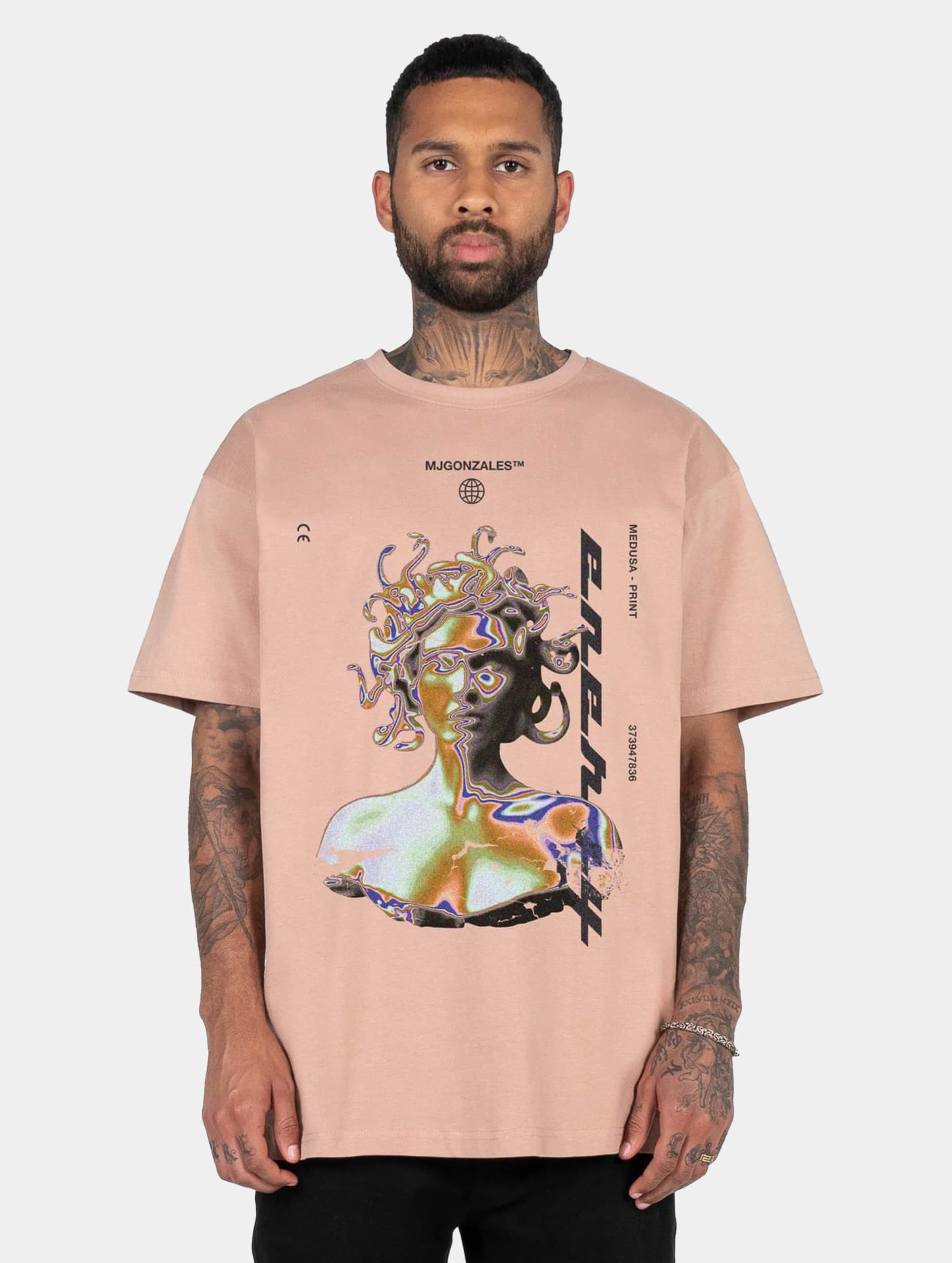 MJ Gonzales MEDUSA X Heavy Oversized Tee 2.0 Männer,Unisex op kleur geel, Maat XS