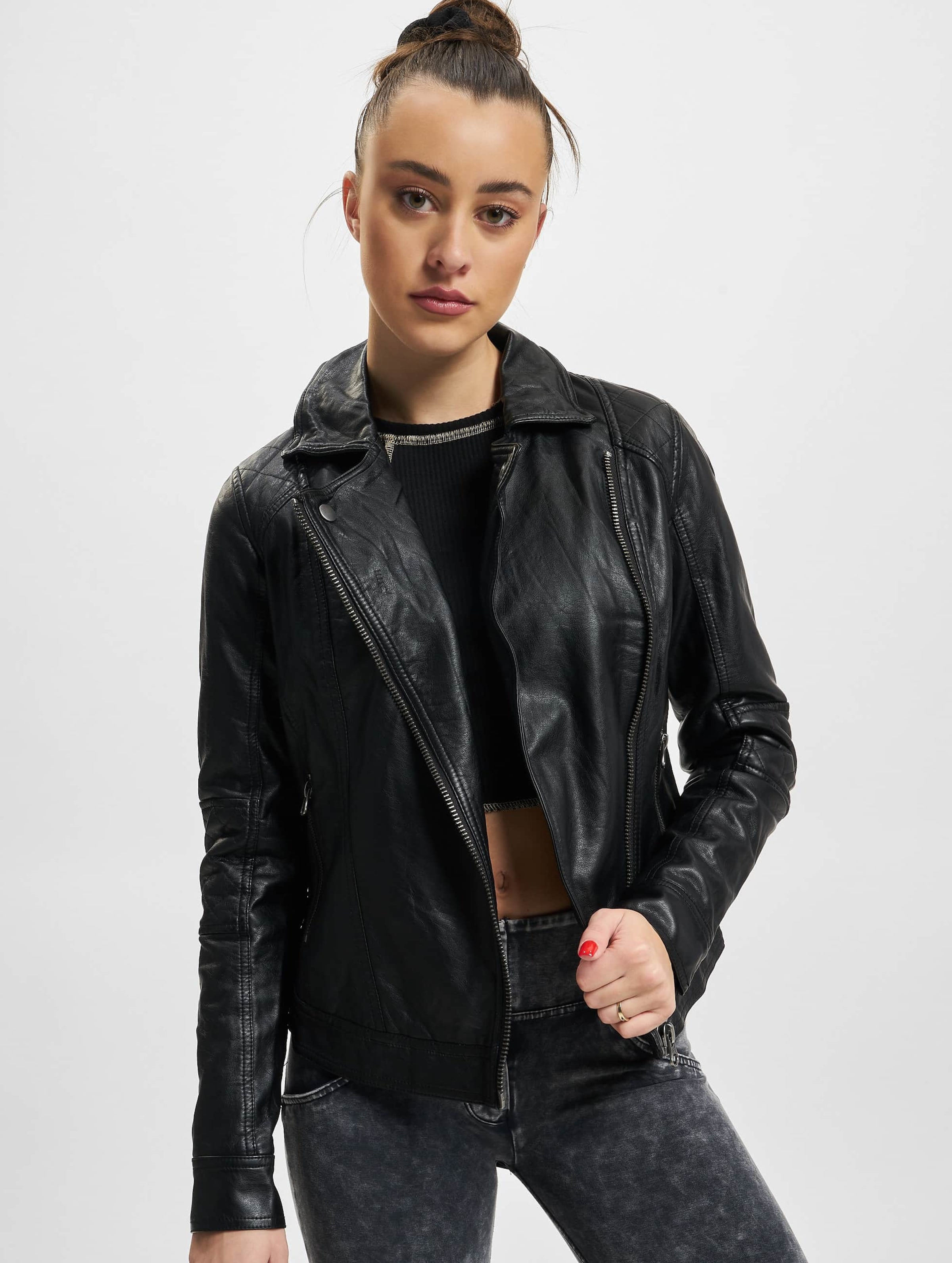 Leather sales imitation jacket