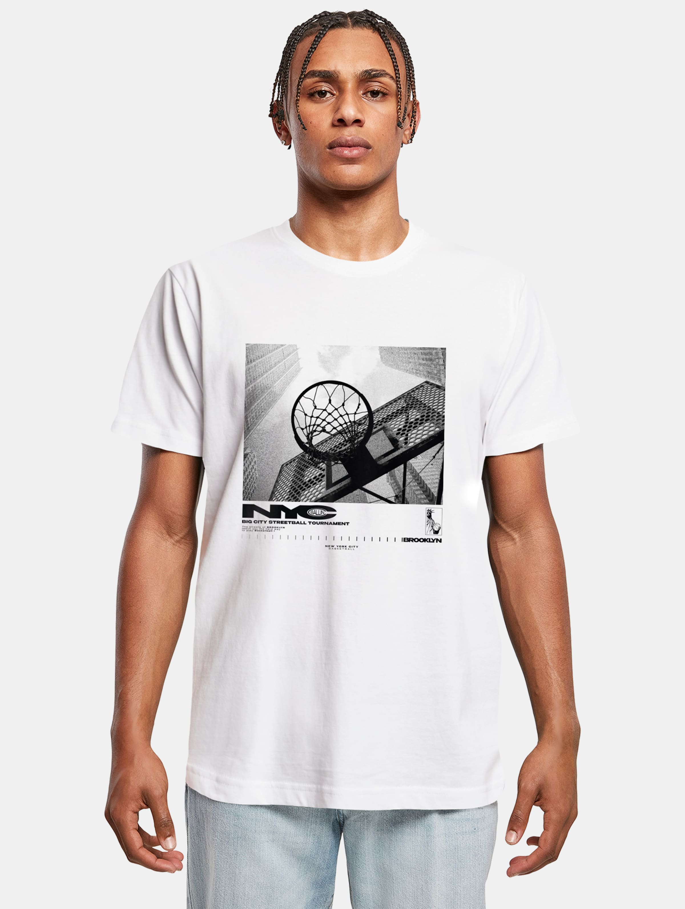 Mister Tee NYC Ballin T-Shirts Männer,Unisex op kleur wit, Maat XXL