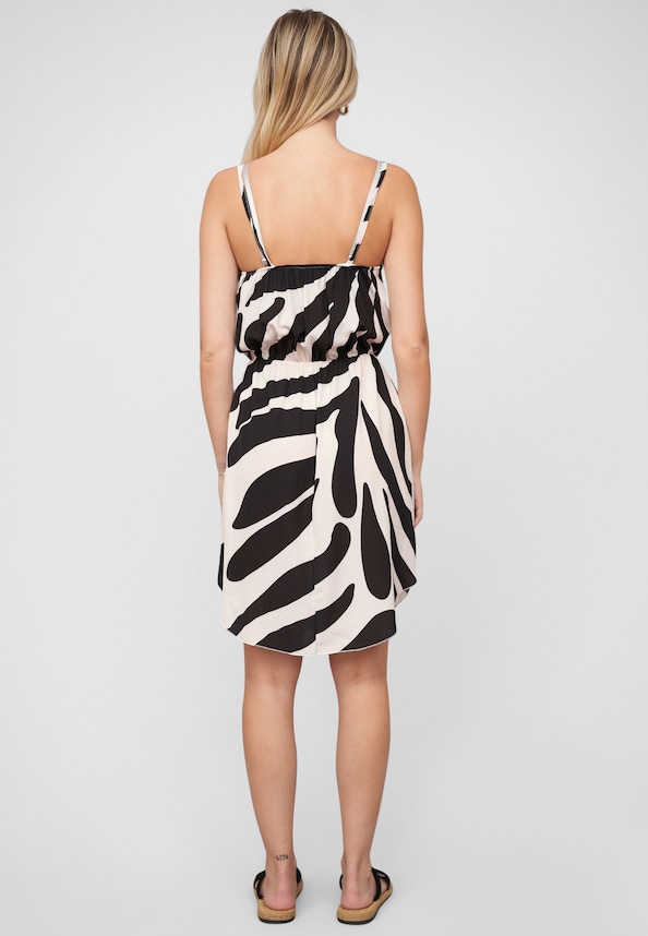Dress with zebra print-1