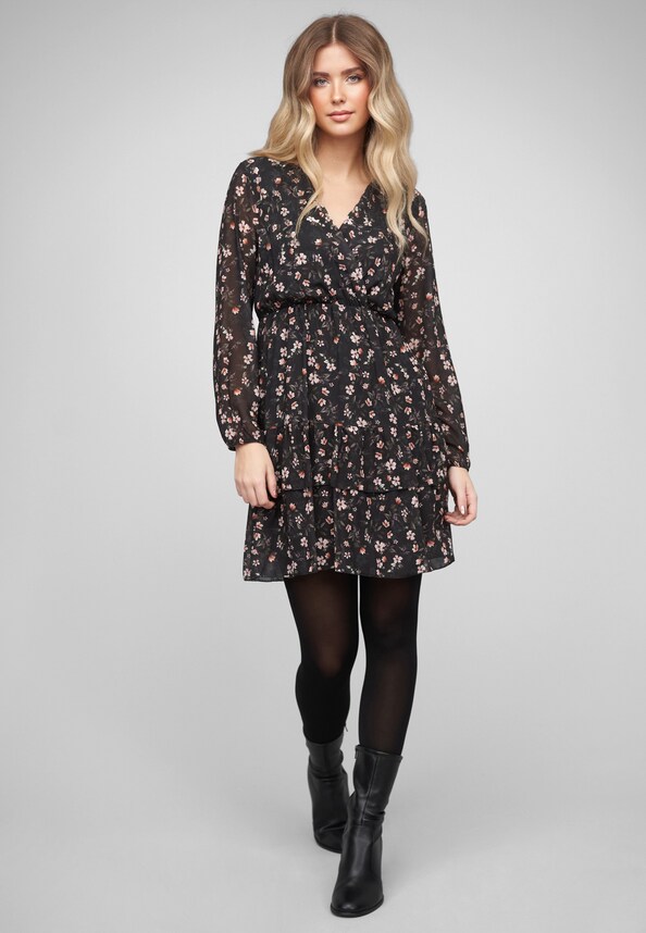 Longsleeve Dress with floral print-4
