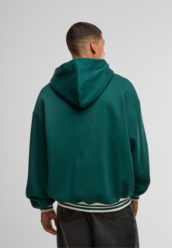 Cursive Varsity Oversized Hoodie-1