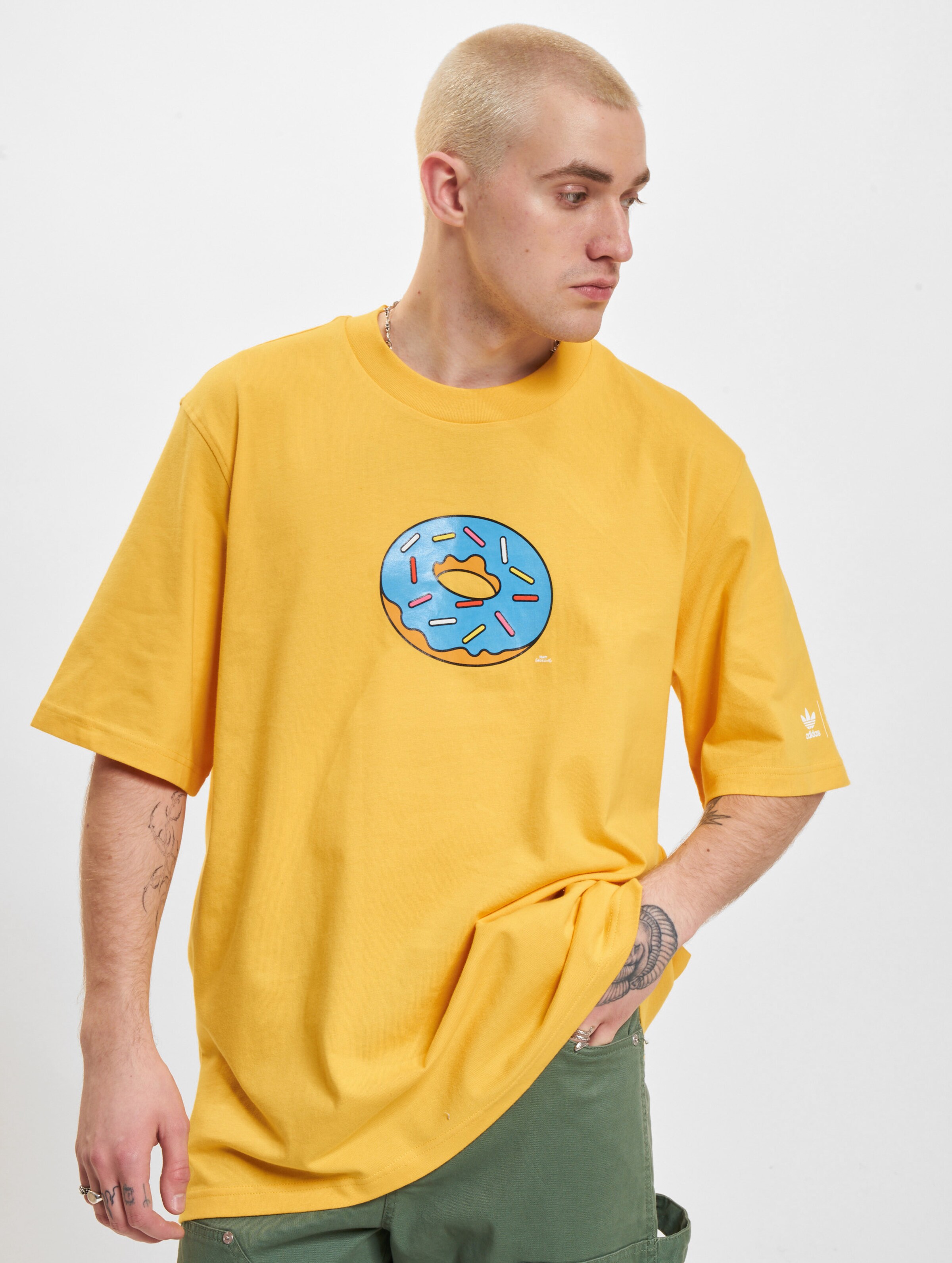 adidas Originals Simpsons T-Shirt Mannen op kleur geel, Maat L