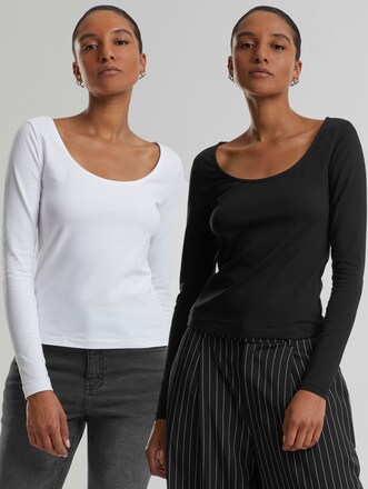 Ladies Wide Neck 2 Pack