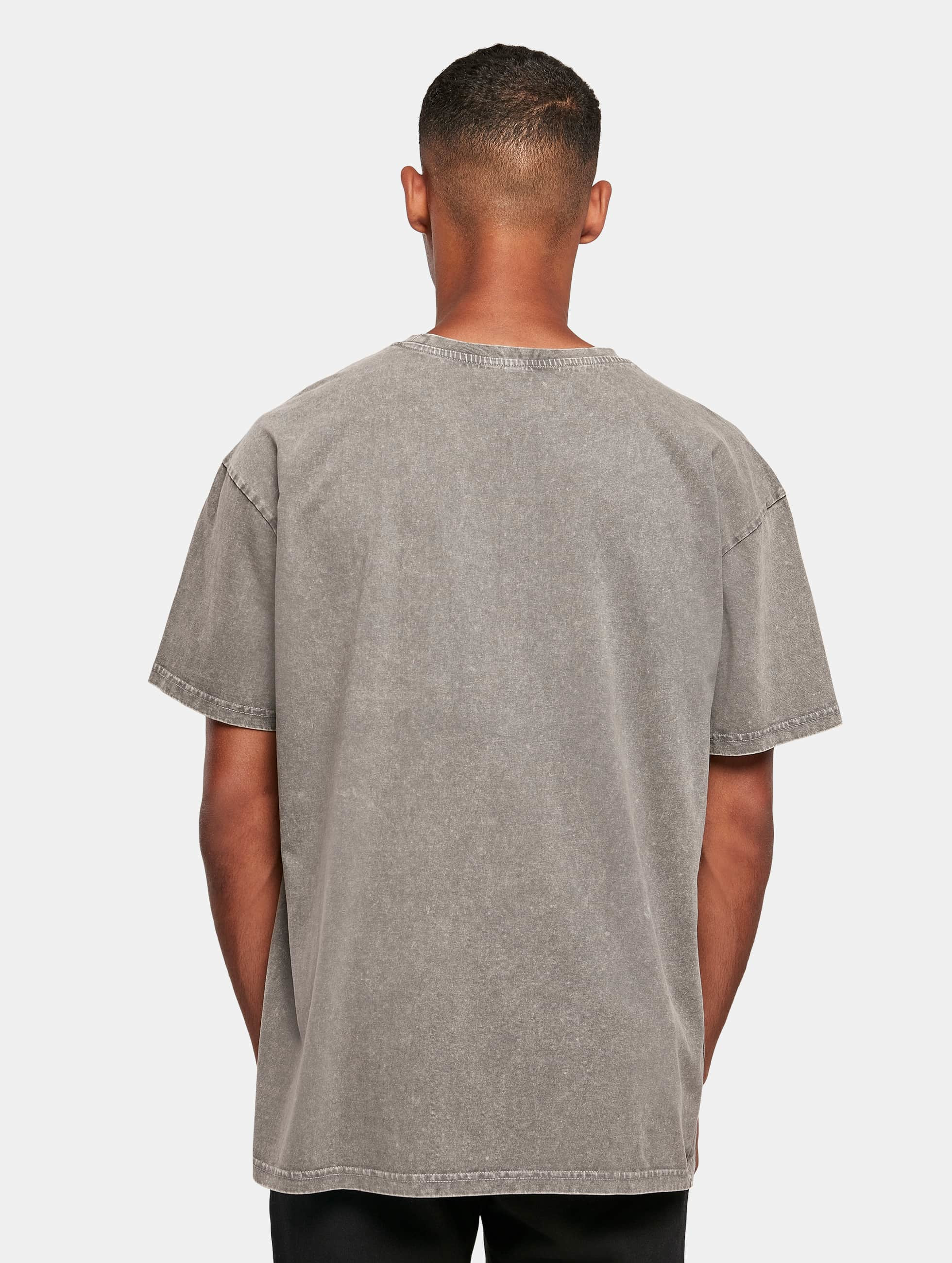 Build Your Brand Acid Washed Heavy Oversized T-Shirt