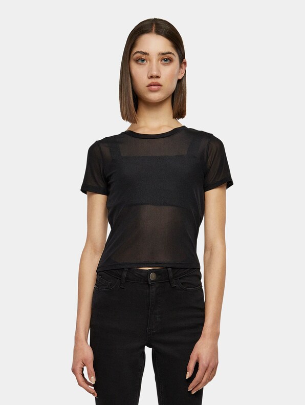 Ladies Short Mesh Tee-2