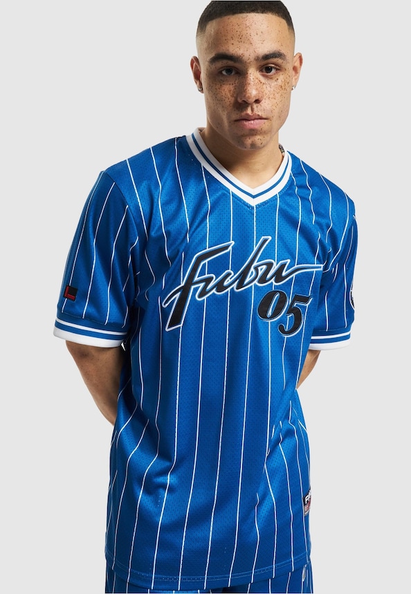 FM232-012-2 FUBU Retro Pinstripe Jersey-0