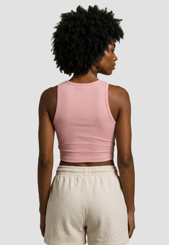 Ladies Cropped Rib-1