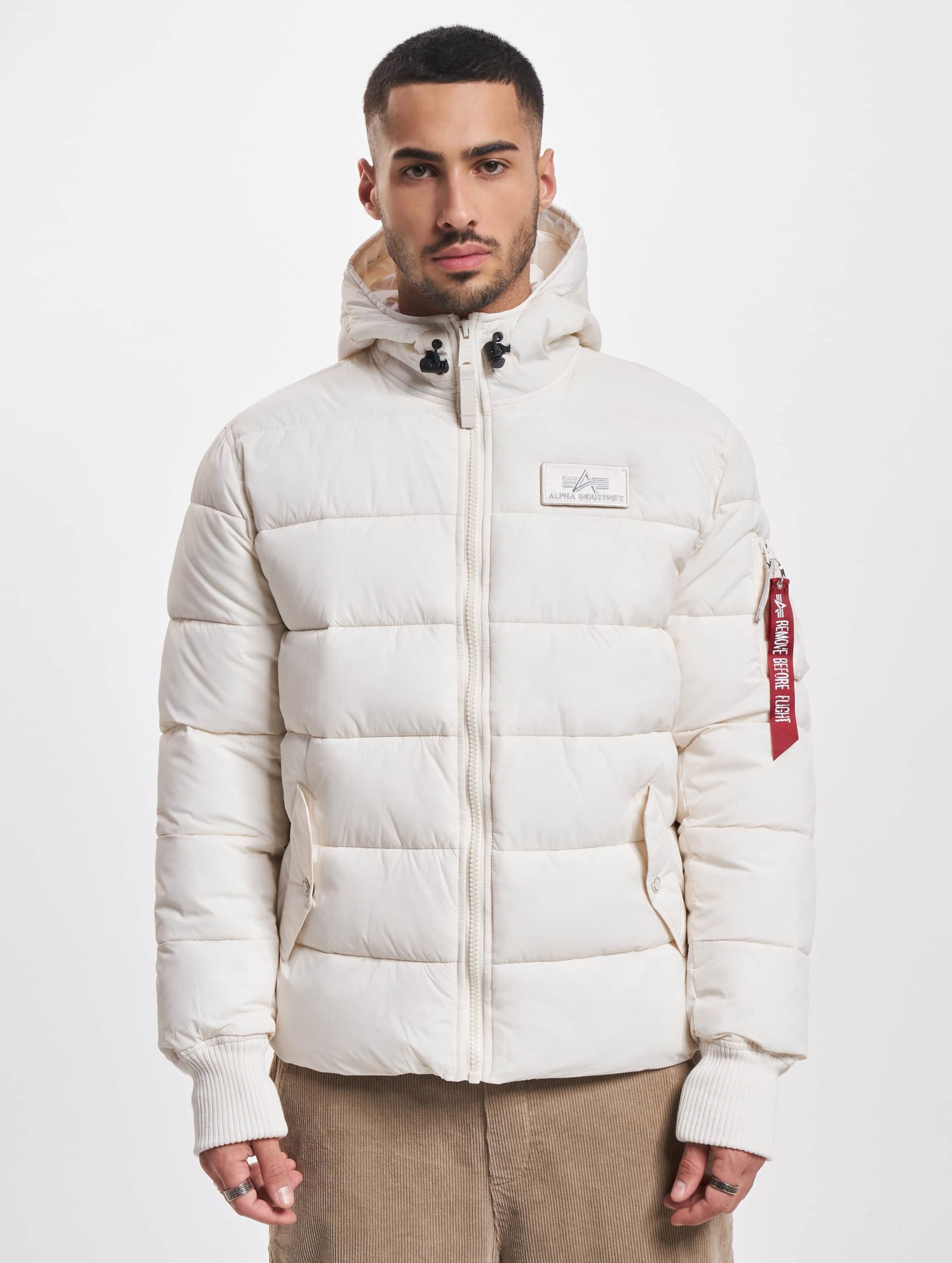 Alpha industries white parka sale