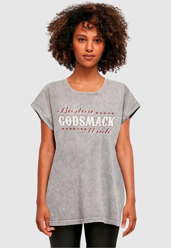 Ladies Godsmack - Boston Made Acid Washed T-Shirt