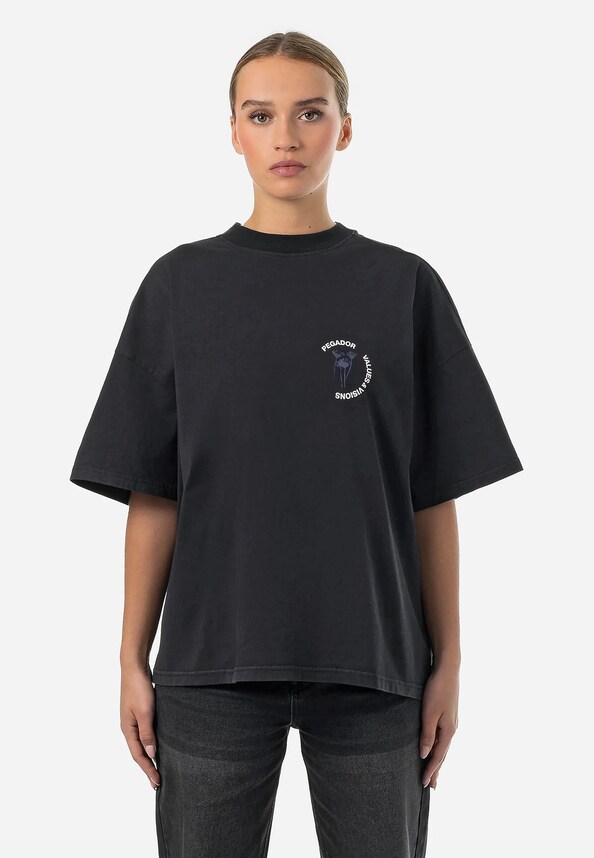 PEGADOR Roya Heavy Oversized T-Shirts-1