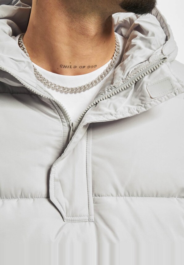 Hooded Cropped Pull Over -2