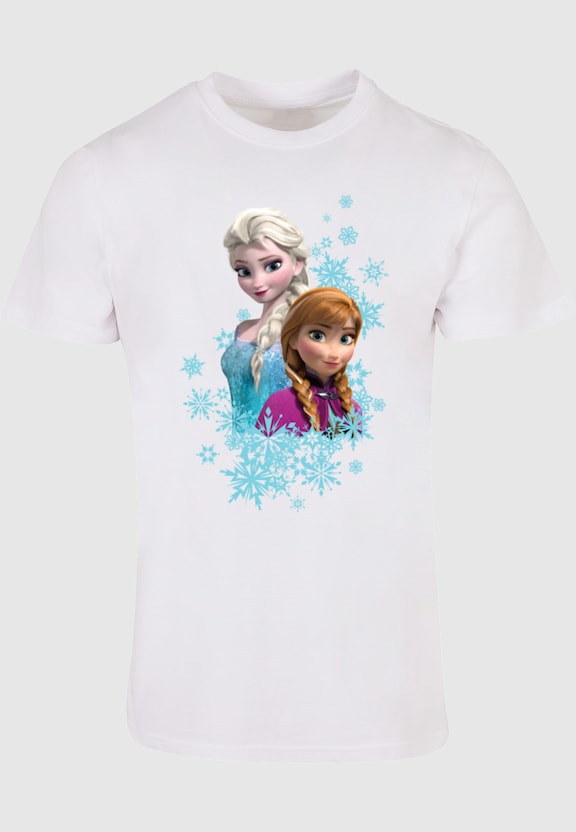 Frozen - Elsa And Anna Sisters Basic T-Shirt-4