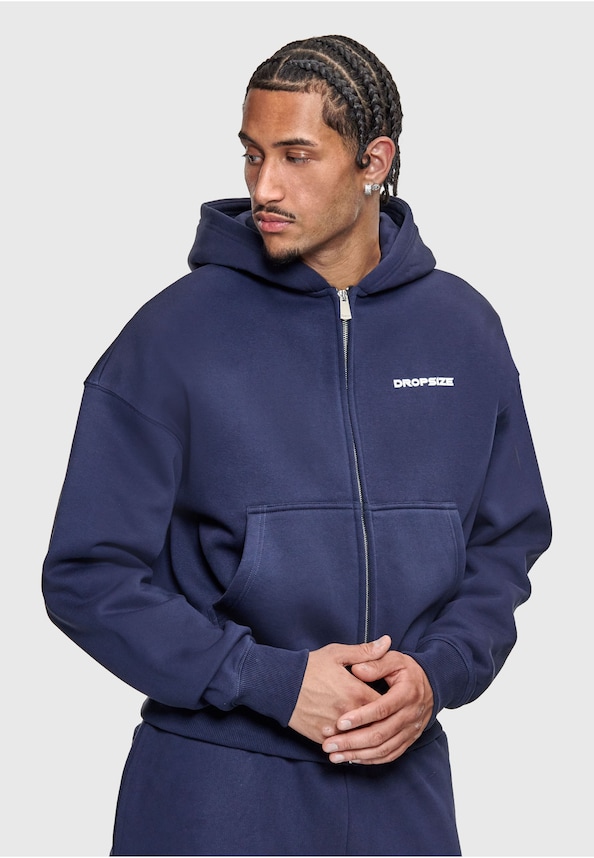 LOOSE BOMBER ZIP HOODIE-0