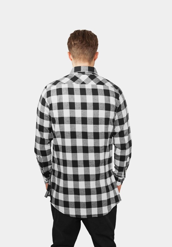 Side-Zip Long Checked Flanell-1