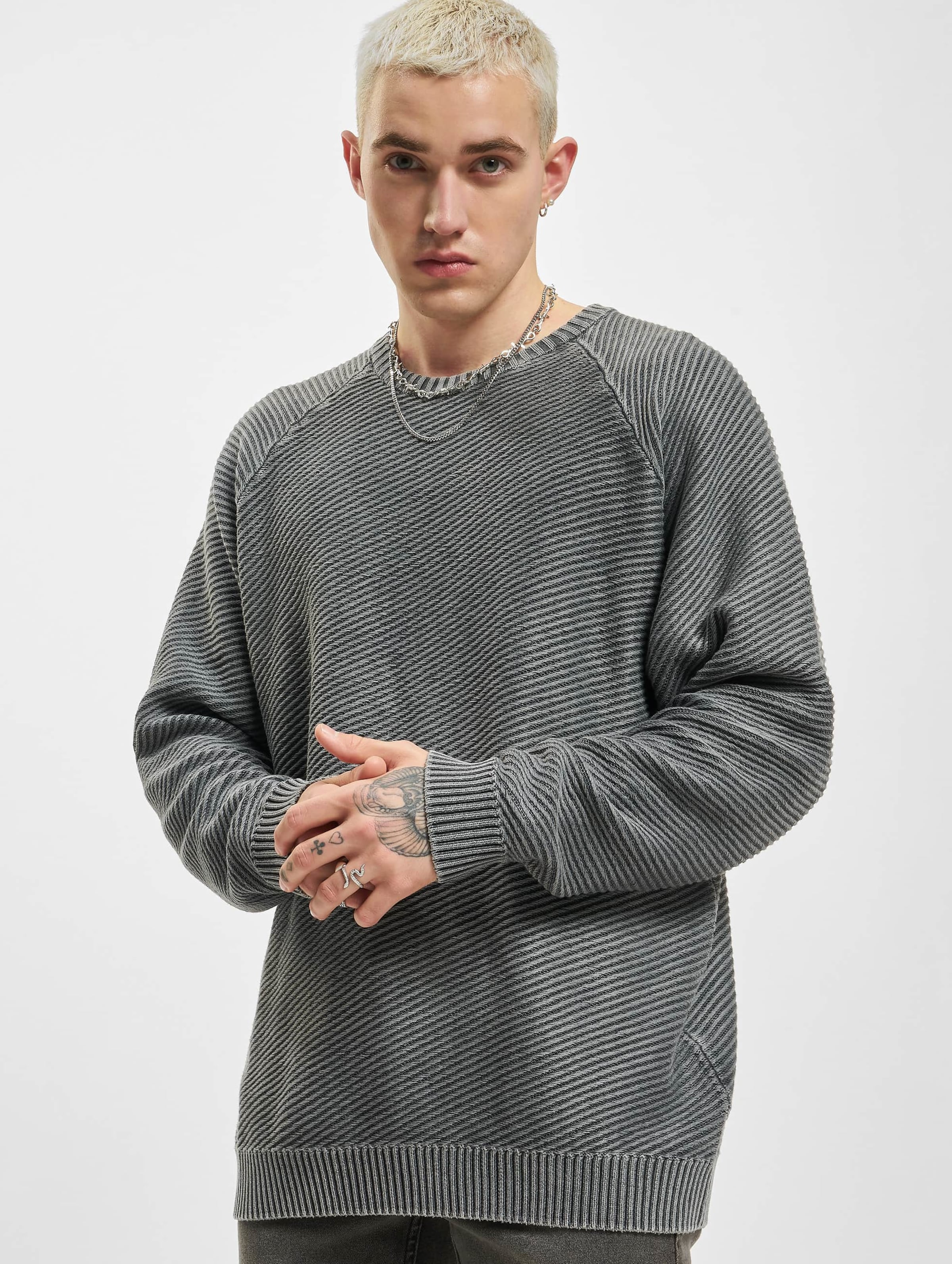 Redefined Rebel RRCorbin Knit Pullover Männer,Unisex op kleur grijs, Maat L