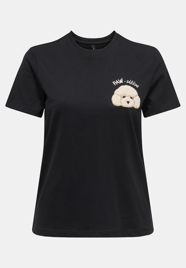 ONLTERESA LIFE REG S/S TEDDY TOP CS JRS-0