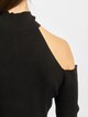 Small Signature Cutout Rib Turtle Neck-3